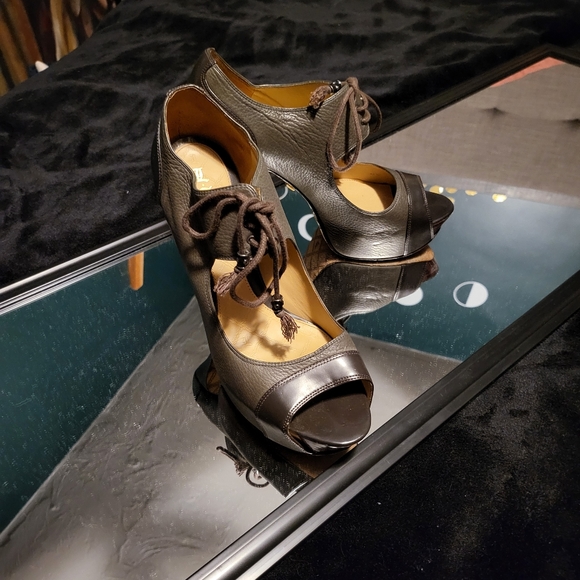 LAMB geen Stefani peep toe platform heel - Picture 8 of 8